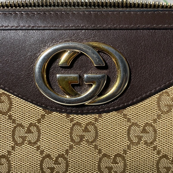 Gucci Brown and Gold Chain Wallet - Picture 13 of 16